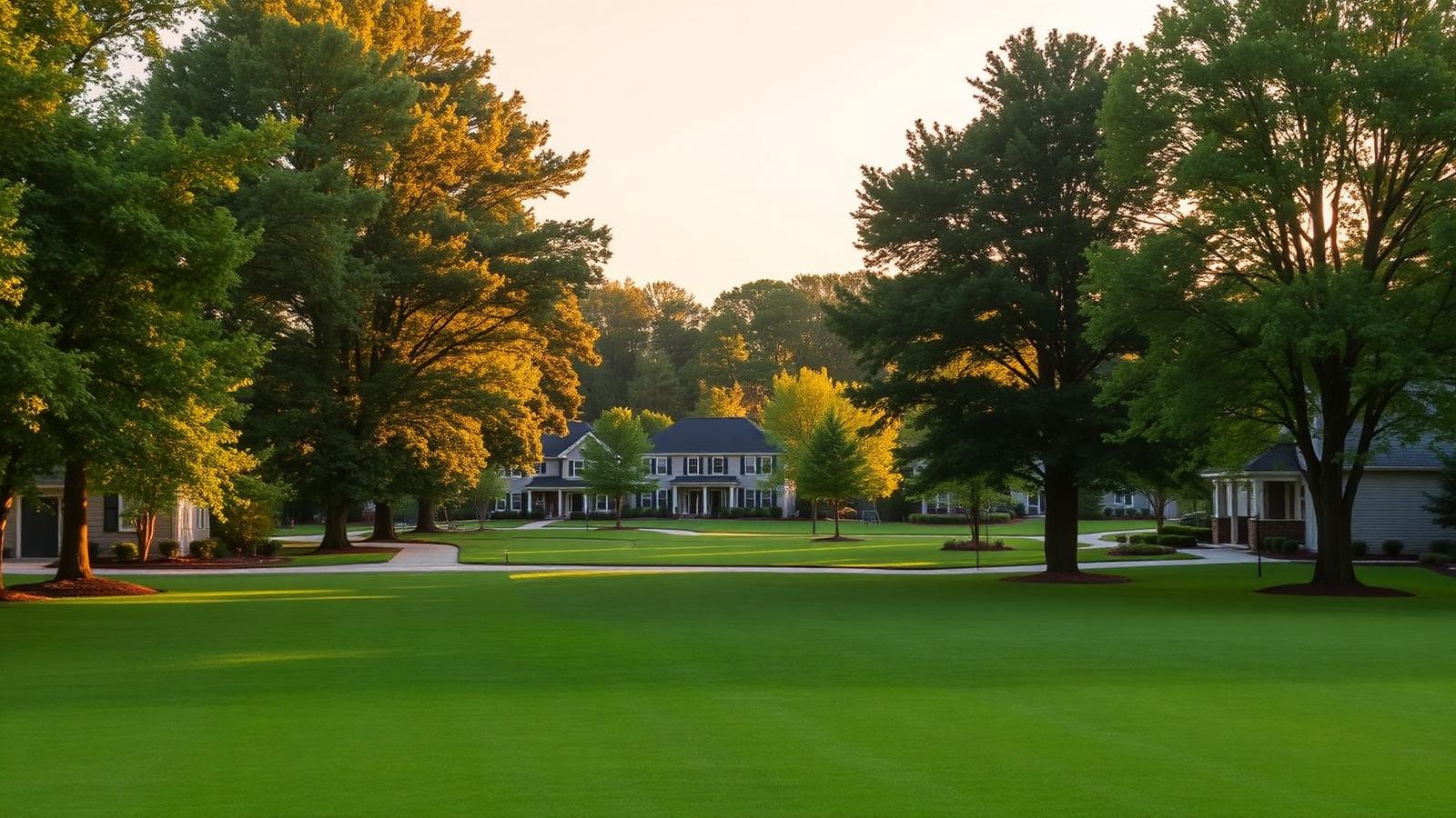 Charlotte community at sunset