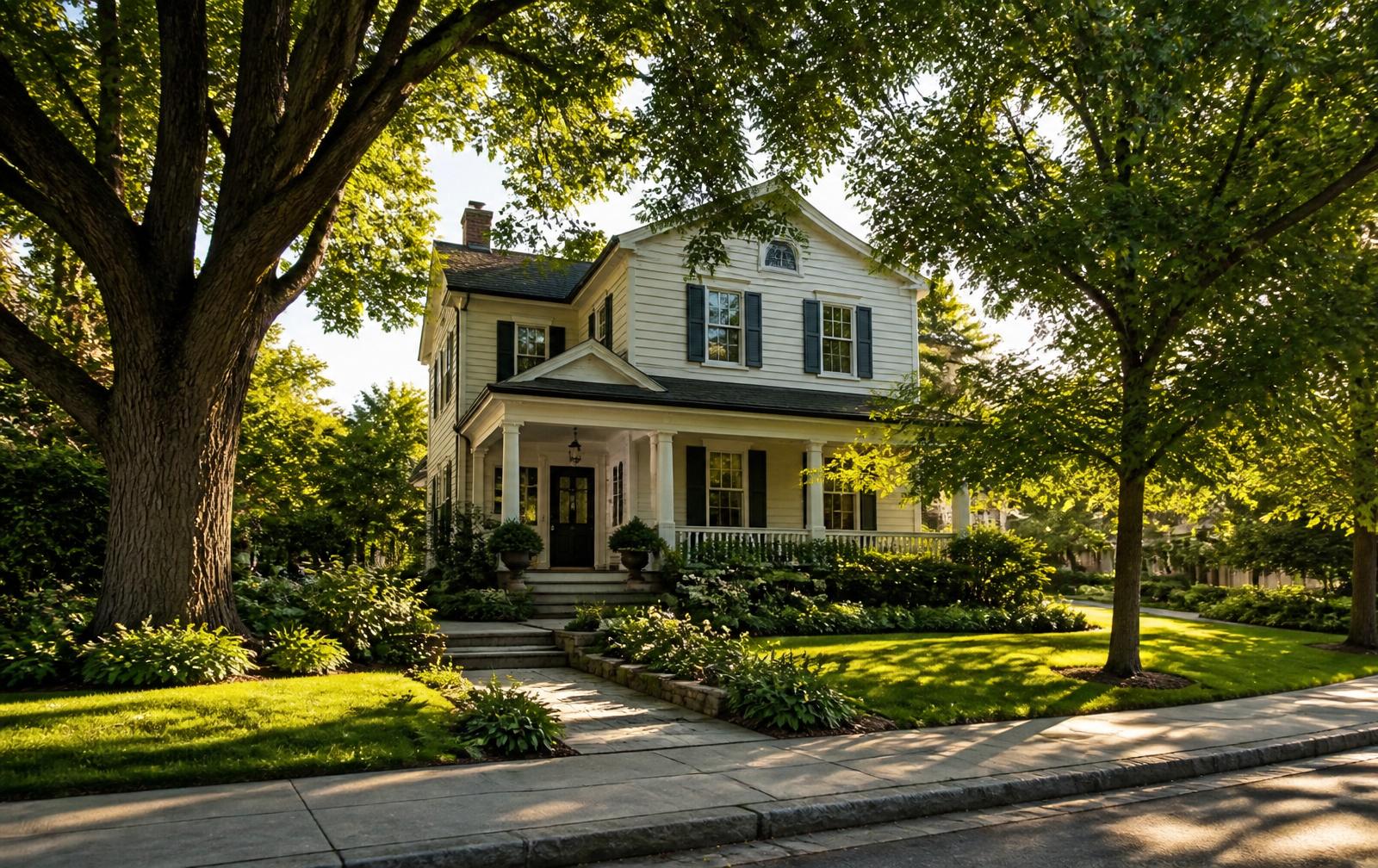 Established neighborhood with mature landscaping
