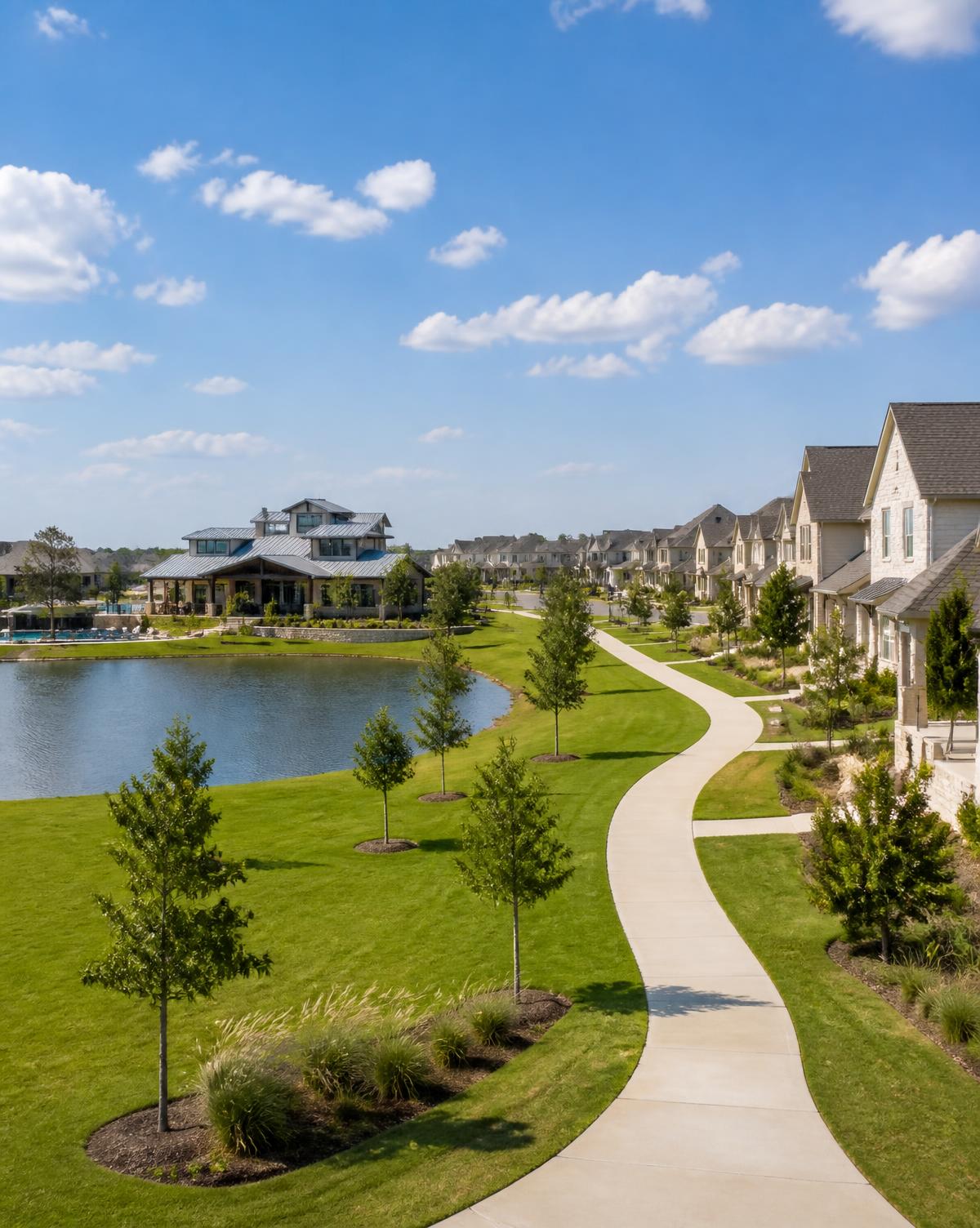 Texas master-planned community with new homes, a lake and clubhouse